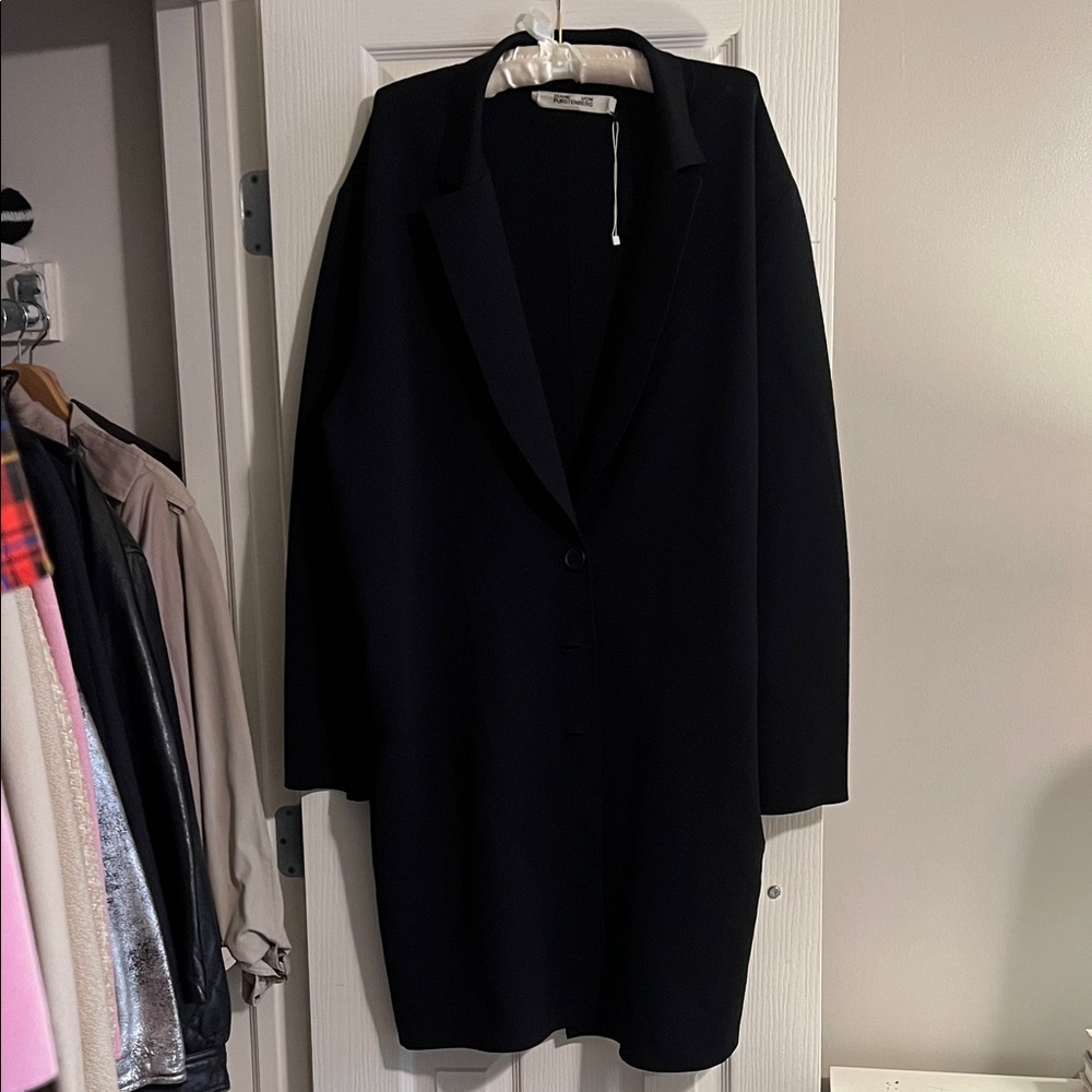 Diane Von Furstenberg Black Coat
